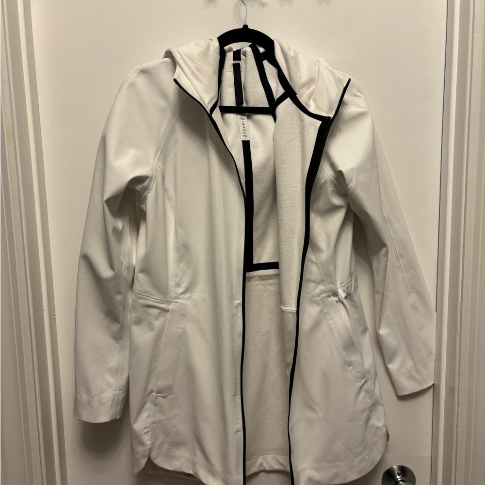Lululemon White Hooded Jacket